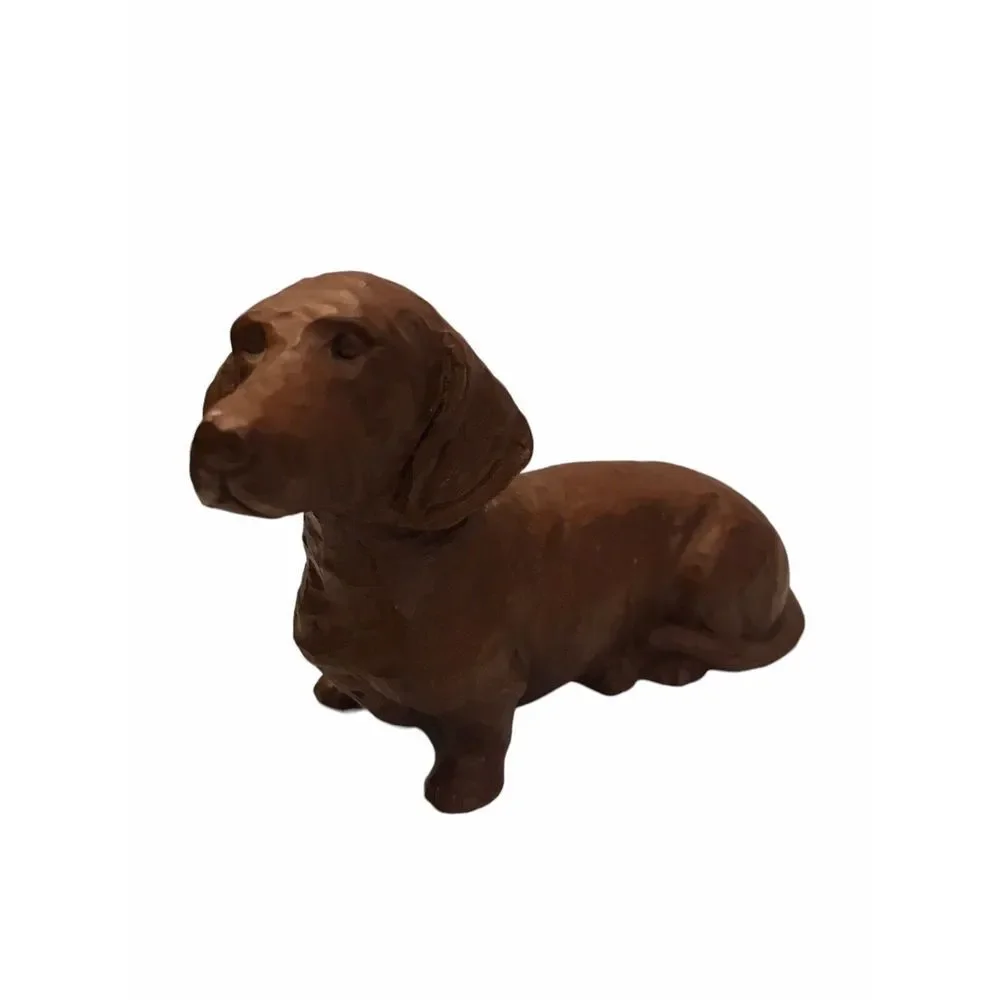 Red‎ Mill Mfg Brown Dachshund Sculpture Dog Figure Hand made in USA